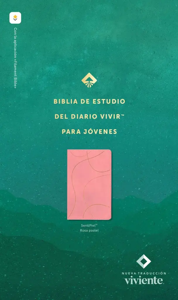 Biblia de estudio del diario vivir para jóvenes NTV con Filament Rosa