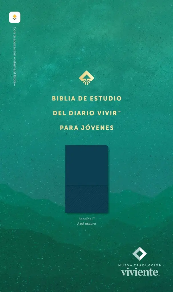 Biblia de estudio del diario vivir para jóvenes NTV con Filament Azul