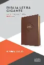 RVR 1960 Biblia letra gigante, café piel fabricada (Edición 2023)