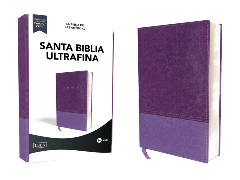 Santa Biblia LBLA Ultrafina, leathersoft lavanda