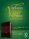Biblia de estudio del diario vivir NTV, letra grande (SentiPiel, Café/Café claro, Letra Roja)
