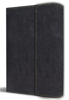 Biblia RVR 1960 letra grande tamaño manual, simil piel con solapa y imán