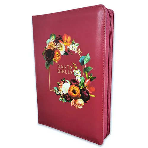 Biblia RVR60 con Cierre Letra Gigante Manual, imitación piel granada con índice (edición limitada)
