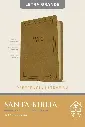 Santa Biblia NTV, Edición de referencia ultrafina, letra grande (SentiPiel, Marrón claro, Letra Roja)