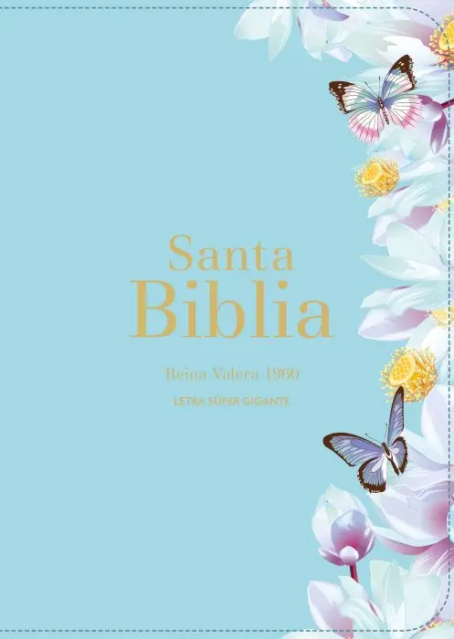 Biblia RVR 1960 - Letra Súper Gigante - Azul claro
