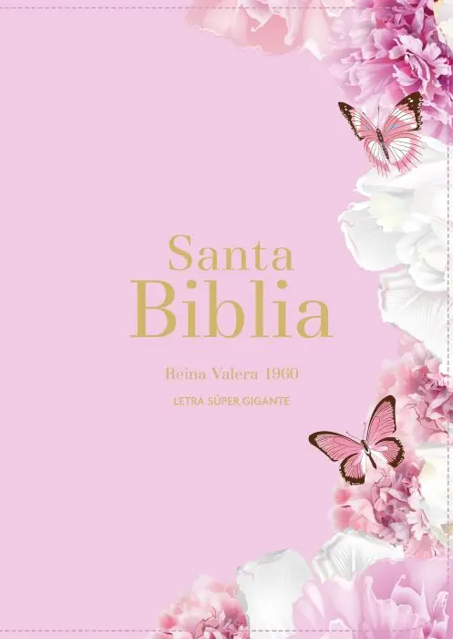 Biblia RVR 1960 - Letra Súper Gigante - Rosa claro