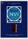 NVI Biblia de Estudio, Texto revisado 2022, Leathersoft, Cafe, Letra grande,