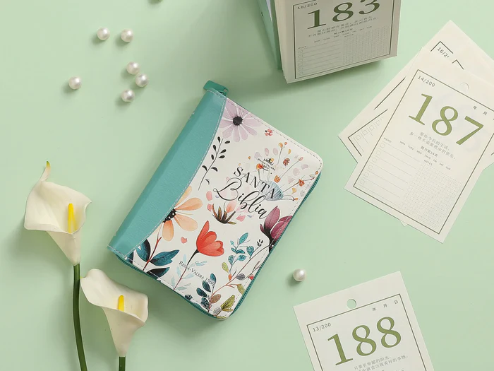 Biblia RVR60 025czti PJR CP jardín turquesa Tamaño Bolsillo