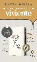 Biblia compacta NTV, letra gigante de zíper con Filament (SentiPiel, Beige, Índice, Letra Roja)