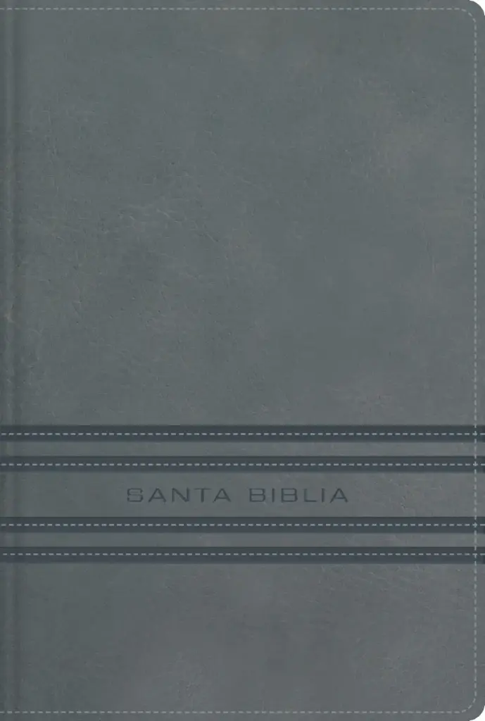 NBLA, Santa Biblia, Edición versificada, Tamaño bolsillo, Leathersoft, Gris, Palabras de Jesús en rojo, Comfort Print