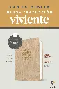 Biblia valor prémium NTV, letra grande con Filament (SentiPiel, Café claro)