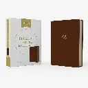 NBLA Biblia temática de estudio, café símil piel