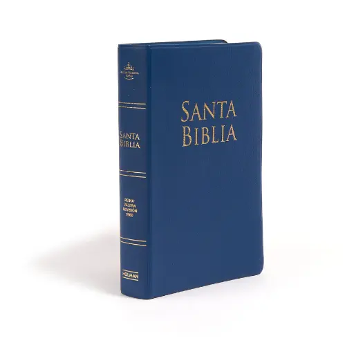 Biblia Holman Manual RVR60 Letra Grande Vinil Azul