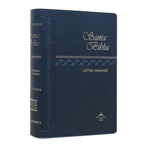 Biblia Reina Valera 1960 Chica Letra Grande Vinil Azul [RVR042cLG]