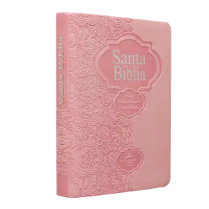 Biblia Fuente de Bendiciones Reina Valera 1960 Chica Letra Mediana Imitación Piel Rosa [RVR04cLMFB]