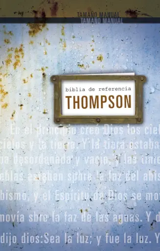 Biblia de referencia Thompson RVR 1960, tamaño personal, pasta dura