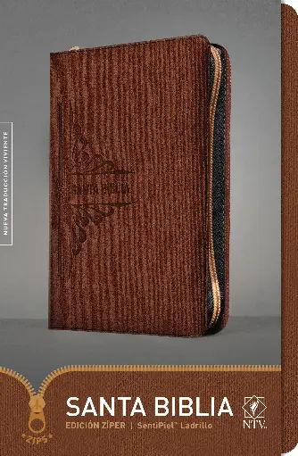 Santa Biblia NTV, Edición zíper (SentiPiel, Ladrillo)