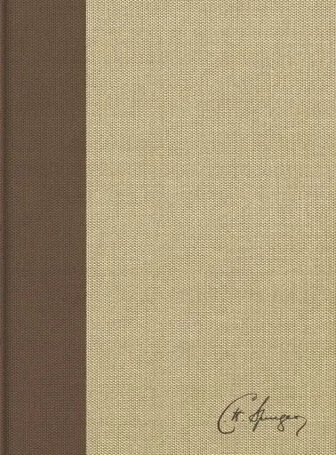 RVR 1960 Biblia de estudio Spurgeon, marrón claro, tela