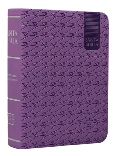 Biblia Reina Valera 1960 Tamaño Bolsillo Letra Mediana Imitación Piel Morado [RVR025cRP]
