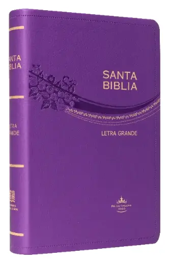 Biblia Reina Valera 1960 Mediana Letra Grande Imitación Piel Púrpura [RVR065CLG]