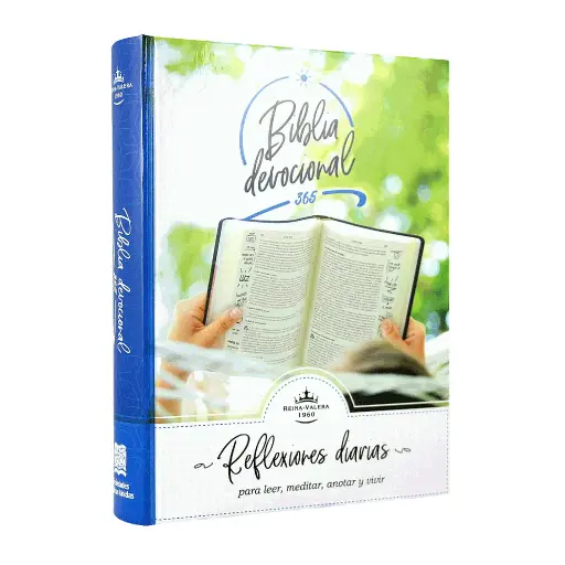 Biblia de Estudio Devocional 365 Reina Valera 1960 Mediana Letra Chica Tapa Dura [RVR063c]