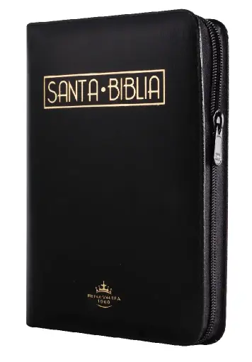 Biblia Reina Valera 1960 Mediana Letra Grande Imitación Piel Negro Código QR [RVR055cZTILGaPJR]