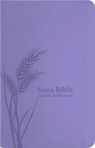 Biblia de Promesas RVR-1960, Letra Grande, Tamaño Manual, Piel especial, Lavanda