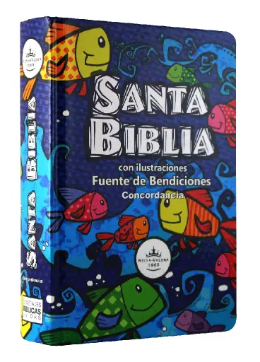 Biblia Infantil Reina Valera 1960 Chica Letra Chica Tapa Dura Colores