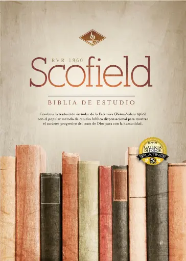 RVR 1960 Biblia de estudio Scofield, verde oscuro/castaño símil piel con índice