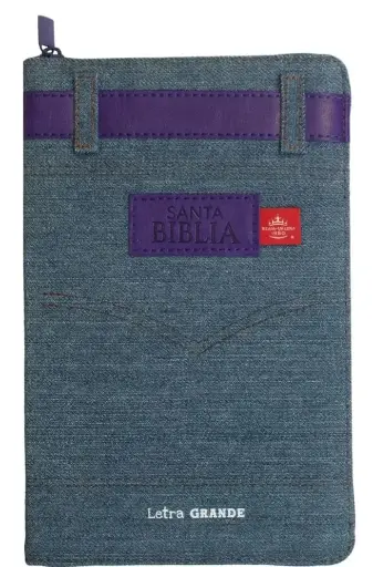 Biblia RVR1960 Jean cinto lila Cierre índice Compacta 11pt 