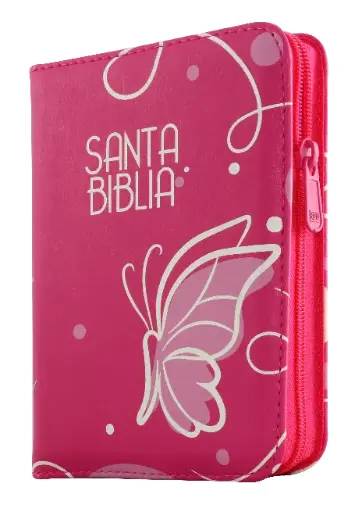 Biblia Reina Valera 1960 Chica Letra Chica Imitación Piel Fucsia Código QR [RVR025cZLMPJR]