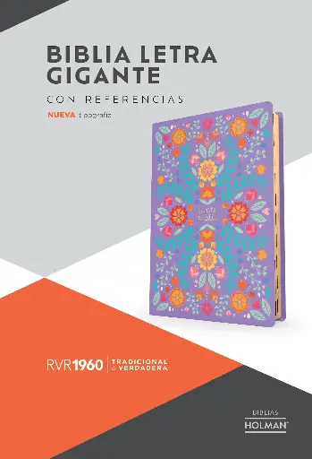 Biblia RVR1960/ Letra Grande Floreada con Índice 