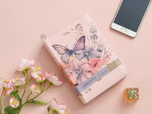 Biblia RVR60 035czti PJR CP Victoria Flores sobre rosa Tamaño Compacto