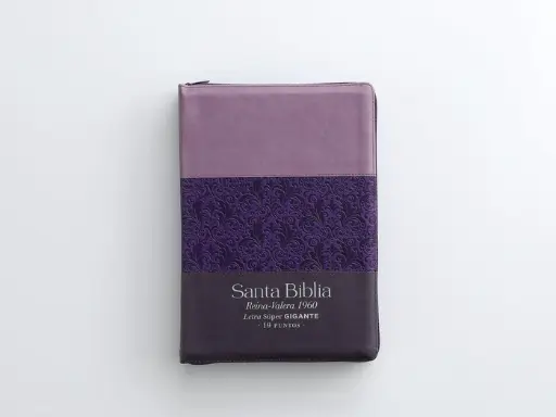 Biblia RVR60 095czti LSPG PJR Tricolor lila/morado/negro tamaño Súper Gigante