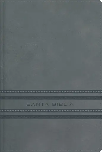 NBLA, Santa Biblia, Edición versificada, Tamaño bolsillo, Leathersoft, Gris, Palabras de Jesús en rojo, Comfort Print