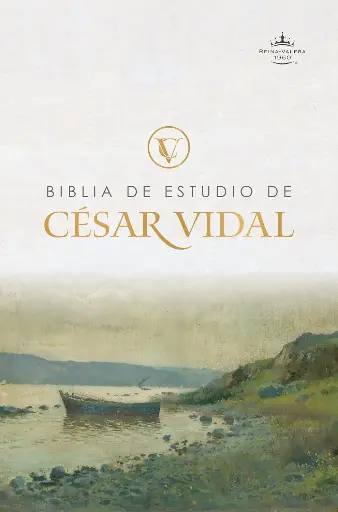RVR 1960 Biblia de estudio de César Vidal, café símil piel